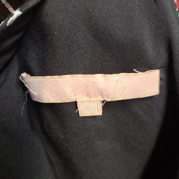 Hutch Anthropologie Black Sunglass Motif Embroidered Halter Neck Dress - Picture 10 of 11